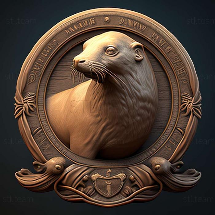 3D model Gaston seal famous animal (STL)